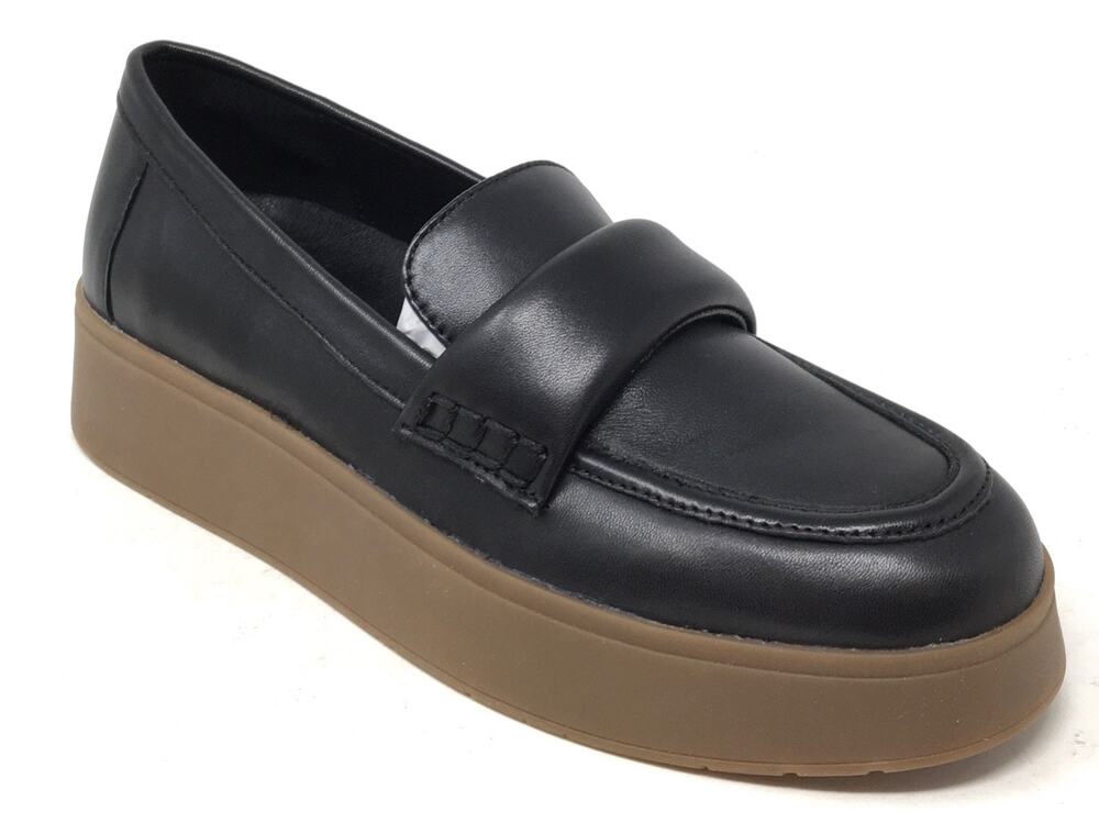 Sanctuary Peacemaker Women's Size 7M Black Leather Slip-On Loafers Shoes